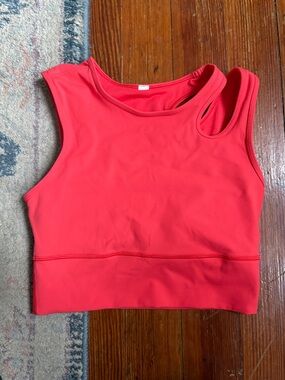 lululemon athletica Red Crop Tank Top